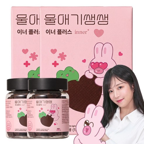 디어랩스 강아지 울애기쌩쌩 이너플러스 기관지 심장 신장 간 영양제, 60정, 종합영양제, 2개