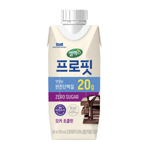 셀렉스 프로핏 완전단백질 모카 초콜릿 250ml x 18개 9가지 아미노... 솔직 후기 | 실사용자 리뷰 분석 썸네일