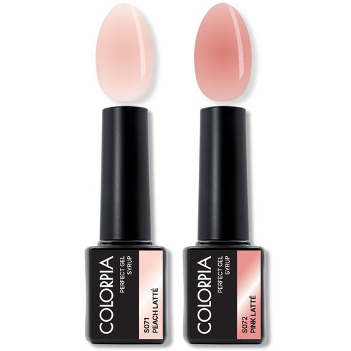 칼라피아 원스텝 퍼펙트젤 시럽 젤네일 세트, 08. 피치라떼+핑..., 1세트