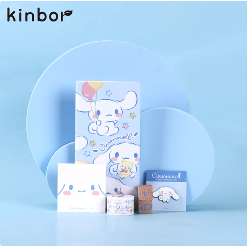 [당일배송] 킨보르x산리오 만년다이어리 세트 굿즈 꾸미기, 시나모롤