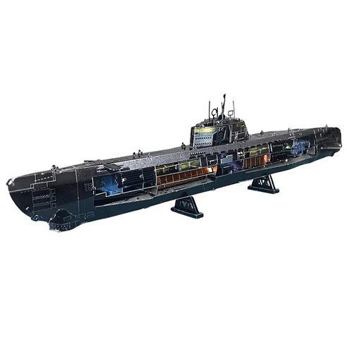 [알꿀밤-메탈퍼즐-밀리터리] 독일 U-boat 잠수함-컬러, 1개