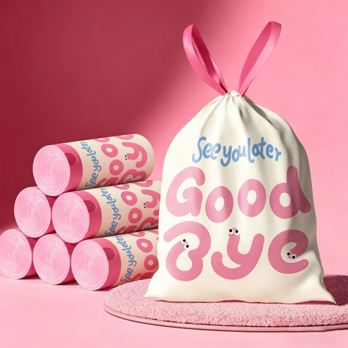 하루꿈 추출끈 쓰레기봉투 250매 두꺼운 비닐 다용도 찢어짐 방지 분리수거 봉투, A, 1세트