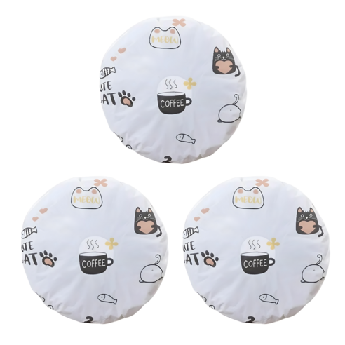 비와나 PEVA 선풍기커버 1+1+1 (3개 SET), 고양이&커피 3개입