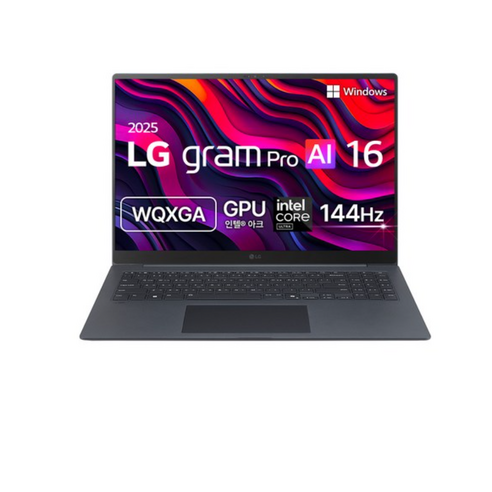 LG전자 2025 그램 Pro AI 16 WQXGA 코어Ultra5 애로우레이크 지포스 RTX 4050, 타이탄 블루, 512GB, 16GB, WIN11 Pro, 16Z90TP-GA5BK
