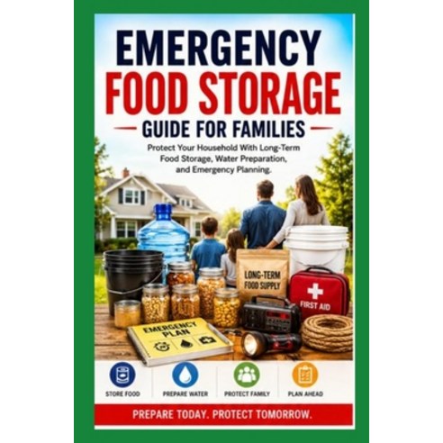 (영문도서)Emergency Food Storage Guide for Families: Protect Your Household With Long-Term... Paperback, Independently Published, English, 9798196352461