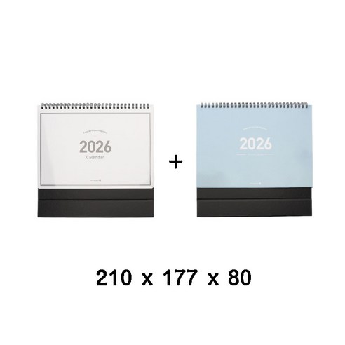 모닝글로리 달력 심플 데스크 캘린더 스탠딩 캘린더 2개입 꼬맹이샵, 25스탠딩 캘린더, 2개 25스탠딩 캘린더, 2개