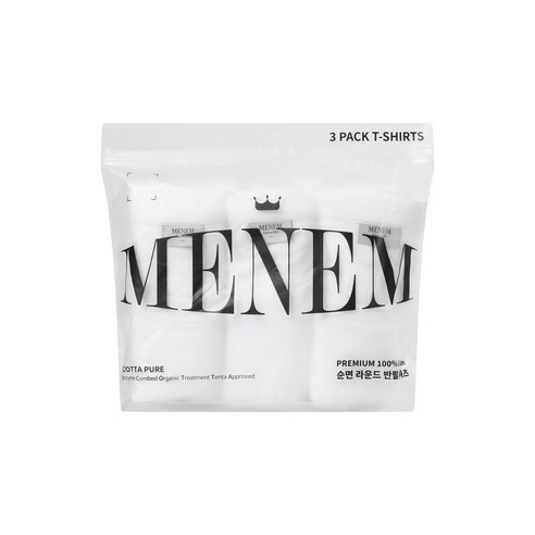 [쿠팡] 남녀공용 30수 순면 반팔티 3장 (9,990원/무료)