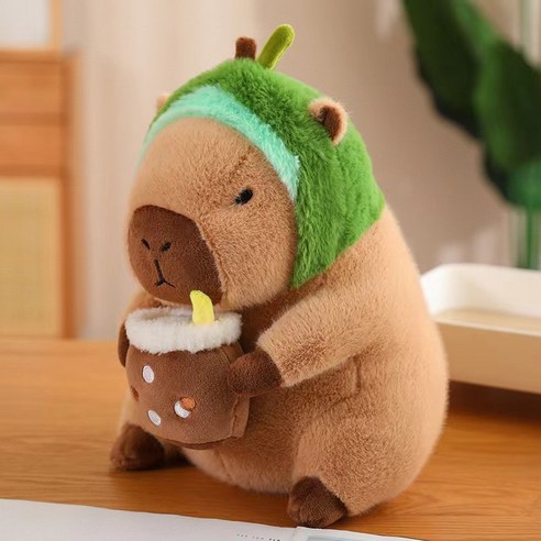 스토리원 7가지 카피바라 인형 동물 봉제 애착 선물 ST-TOY-017, 1개, 아보카도, 40cm