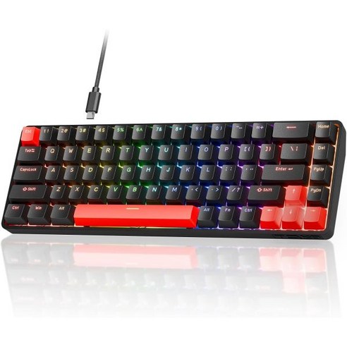 TMKB T68-C HE 60 기계식 게이밍 키보드 래피드 트리거 마그네틱 스위치 0.1mm-4mm 조절 가능한 고속 e스포츠 ...