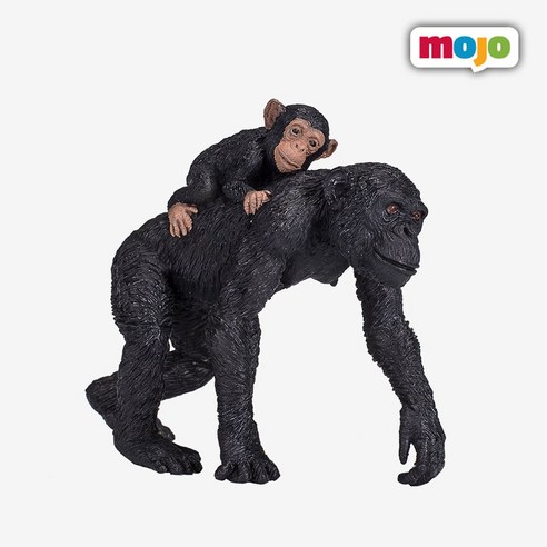 모조펀 프리미엄피규어 아기업은침팬지 동물피규어 야생동물공룡 MOJO 학습피규어, 1개