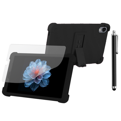 ALLDOCUBE Iplay60 Mini Pro 거치대 범퍼 케이스 + 저반사 매트 필름 + 터치펜, BLACK, 1개