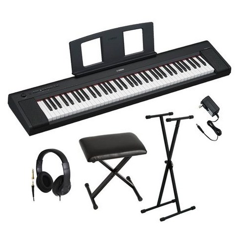 YAMAHA NP-35B 블랙 키보드 76 건반 헤드폰.X 스탠드.X이스 - 키보드