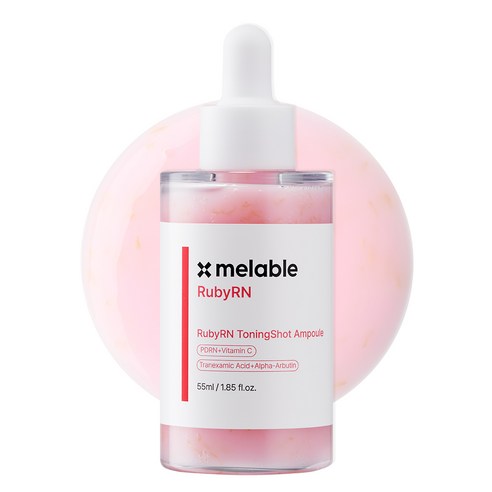 메라블 루비알엔 토닝샷 피부 광채 기미 미백 PDRN 앰플, 1개, 55ml