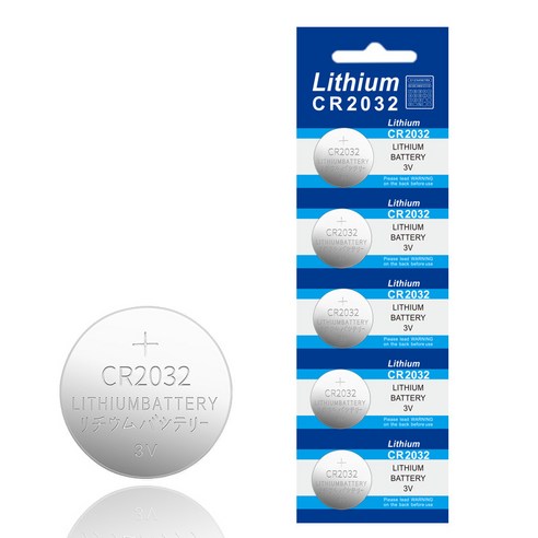 치프몰 CR2032 3V 리튬 건전지 코인 배터리, 1세트, 5개입