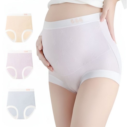 마미소프트 포근핏 여성용 모달 순면 임산부 팬티 3종 세트
