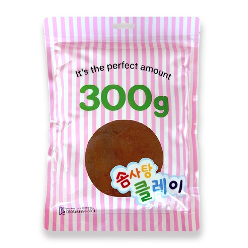 KC인증 솜사탕클레이, 1개, 300g, 갈색