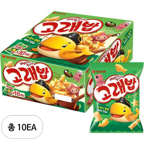 고래밥 볶음양념맛, 20g, 10개