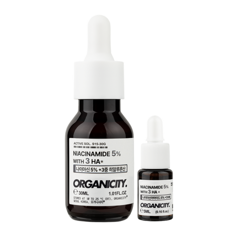 오가니시티 나이아신아마이드 5% 원액 세럼 기미 초 저분자 히알루론산 함유 앰플, 1개, 30ml