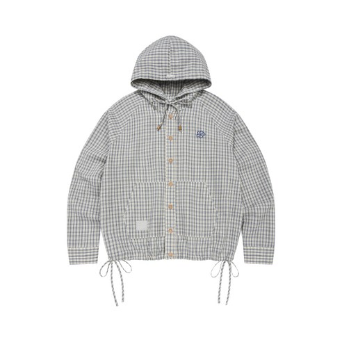 와키윌리 WACKY WILLY 우먼스 체크 시어서커 후드 셔츠 점퍼 크림 WA2602JK69CM 168915 - 플리스자켓 | 쿠팡