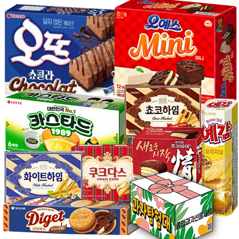 과자탐험대) 사무실 실속 스낵 과자 세트, 1세트, 9종 A세트