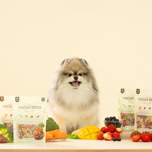 펫테일 비건바이츠 강아지 야채 과일 트릿 저알러지 췌장염 비건 간식 8종 이미지 4