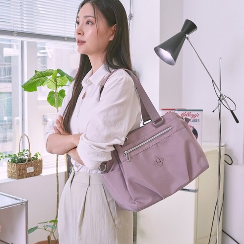 베일리선셋 여성 나일론 숄더 크로스백 데일리백 여행용 경량 생활방수