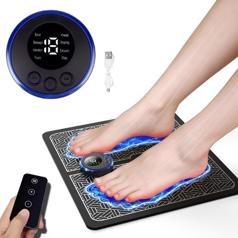 프리라이프 저주파 발바닥 마사지기 EMS 발마사지기 발판 USB 충전식 발 안마기, 믹스, ZD001