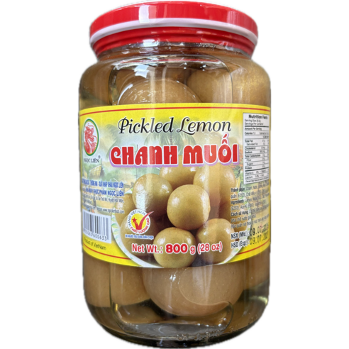 LGOC LIEN 레몬피클 TrungThan lemon pickle vietnam, 800g, 3개