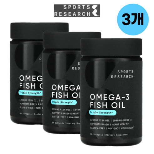 스포츠리서치 야생포획 알래스카산 명태 1040mg 오메가-3