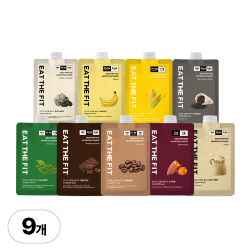 잇더핏 단백질 쉐이크 스타터 패키지 9종 9가지맛 솔직 후기 | 실사용자 리뷰 분석 썸네일