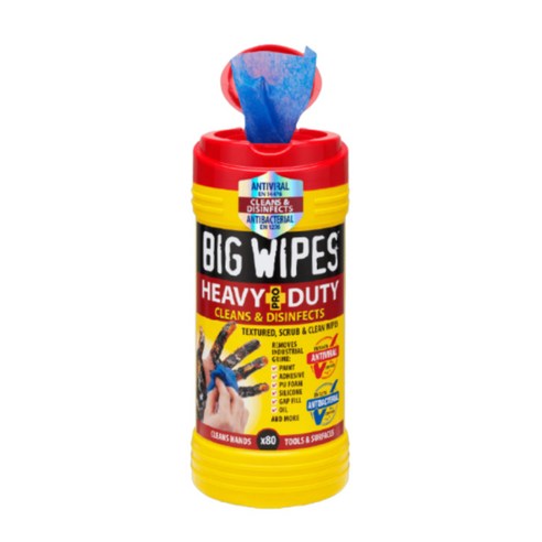 BIG WIPES 빅와이프스 헤비듀티 만능티슈 빨강색, 80매입, 1개