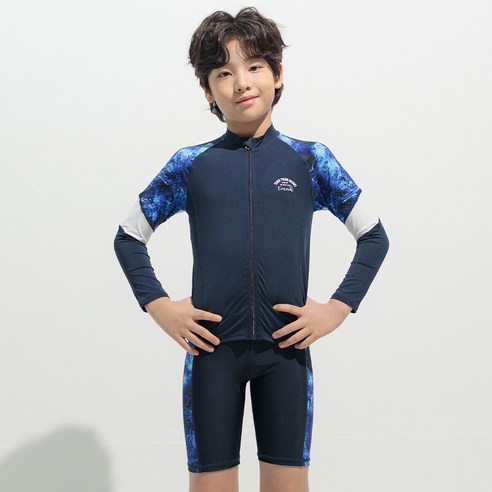 티막 남아동 생존수영 래쉬가드 2PC MKF1852