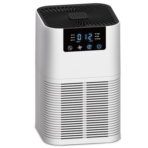RUN기술 저소음 가정용 PM2.5 측정 공기청정기 HEPA 3단계 반려동물 냄새 털 제거 필터 공기청정기, 화이트, AP1