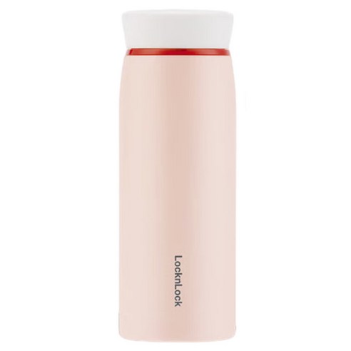 락앤락 경량 휴대용 스마트 스테인리스 텀블러, 1개, 380ml, 핑크