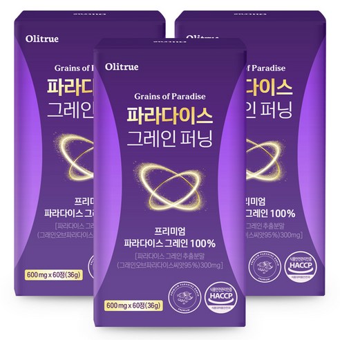 [정품] 파라다이스 그레인 퍼닝, 3개, 60정