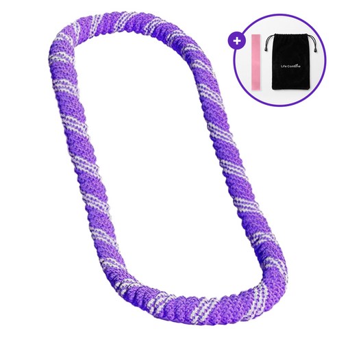 라이프컴바인 스프링 훌라후프 뱃살 다이어트 무소음, 1개, 바이올렛, 1.5kg