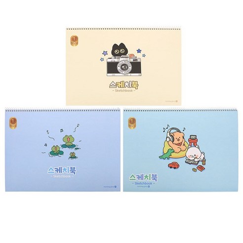 모닝글로리 3000 초등 스케치북 A 랜덤발송, 346 x 247 mm, 26매, 1개
