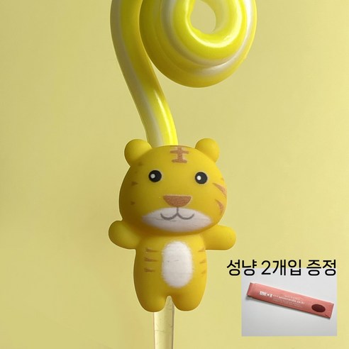 십이간지 띠별 동물초 + 성냥 증정, 2개, 10g, 호랑이