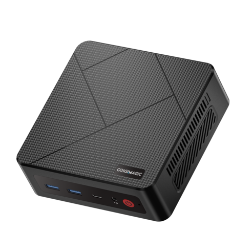 origimagic C4 neo 미니 PC Ryzen 5 3500U DDR5 RAM NVMe SSD LAN BT 5.0 WiFi5, WIN11 Pro, 256GB, 8GB, 블랙
