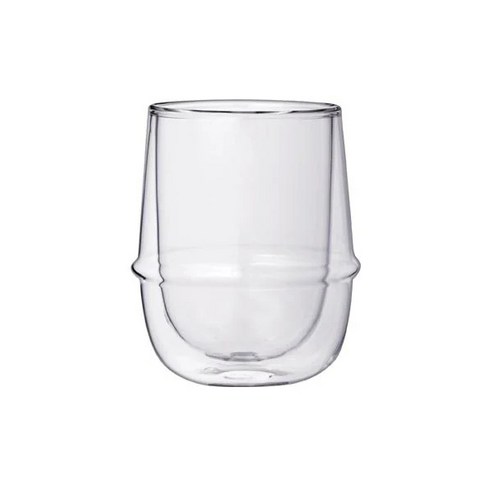 킨토 크로노스 더블월 커피컵 이중유리 250ml, 클리어, 1개