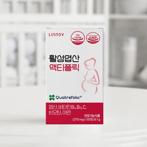 리노브 4세대 활성엽산 액티폴릭 임산부 영양제 30정, 2개 이미지 3