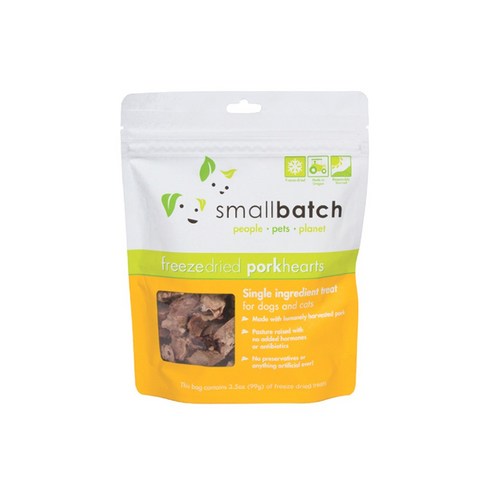 [공식] 스몰배치 강아지 동결건조간식 포크 하트 3.5oz, 99g, 1개