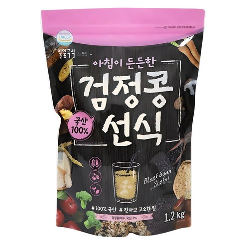 태광선식 일일곡식 아침이 든든한 검정콩선식 1.2kg, 1개 솔직 후기 | 실사용자 리뷰 분석 - 상품 이미지 1