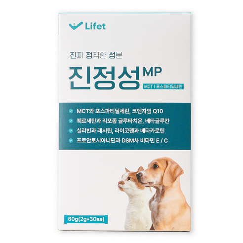 진정성 MP 항산화 영양제 강아지 고양이 MCT 포스파티딜세린 노견 치매 인지장애, 1개, 면역/항산화, 30회분