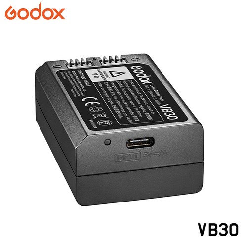 고독스GODOX 고독스 Godox VB30 플래시 헤드용 리튬이온 배터리, 1개, 단품
