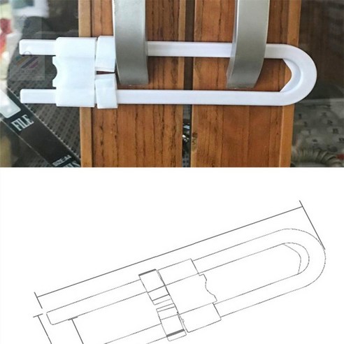 초아디자인 씽크대 서랍 문열림 방지 장치 서랍장잠금장치