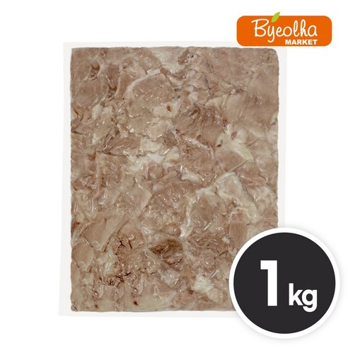 춘풍접객 삶은 전지 슬라이스 1kg 국밥용 냉동 절단 돼지 고기 앞다리살 업소용 식당용, 1kg, 1개