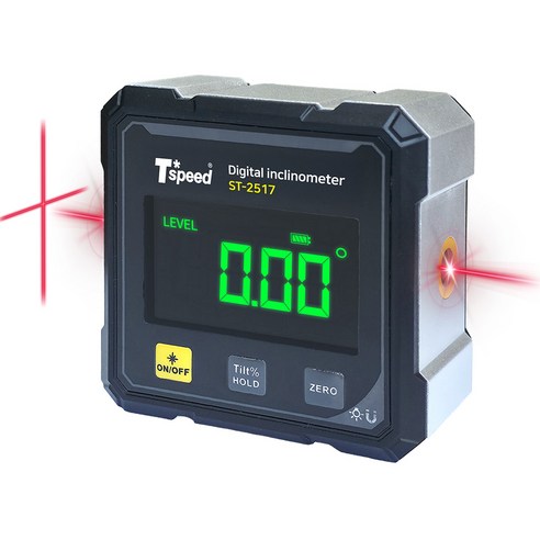 Tspeed 디지털 수평계 각도계 ST-2517 레벨기, 1개