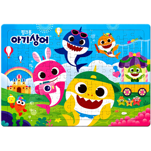 핑크퐁 아기상어-대판퍼즐 (130조각), 130피스, 1개