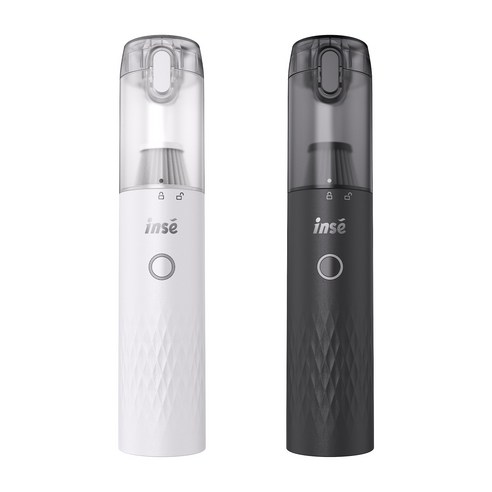 INSE 초강력 무선 미니 청소기 핸디형 차량용 휴대용 에어건, H10S, 화이트